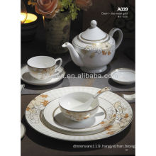A039 bone china western ceramic tableware set
